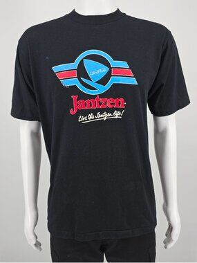 Vintage 1980s Sportswear Jantzen WindRider "Live the Jantzen Life" T-Shirt (L)
